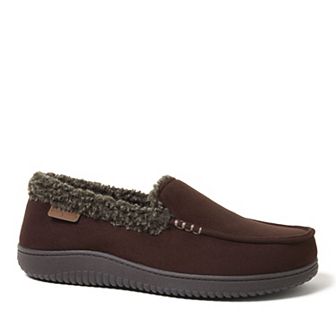 Dearfoams Alexander Microsuede Men's Moccasin Slippers