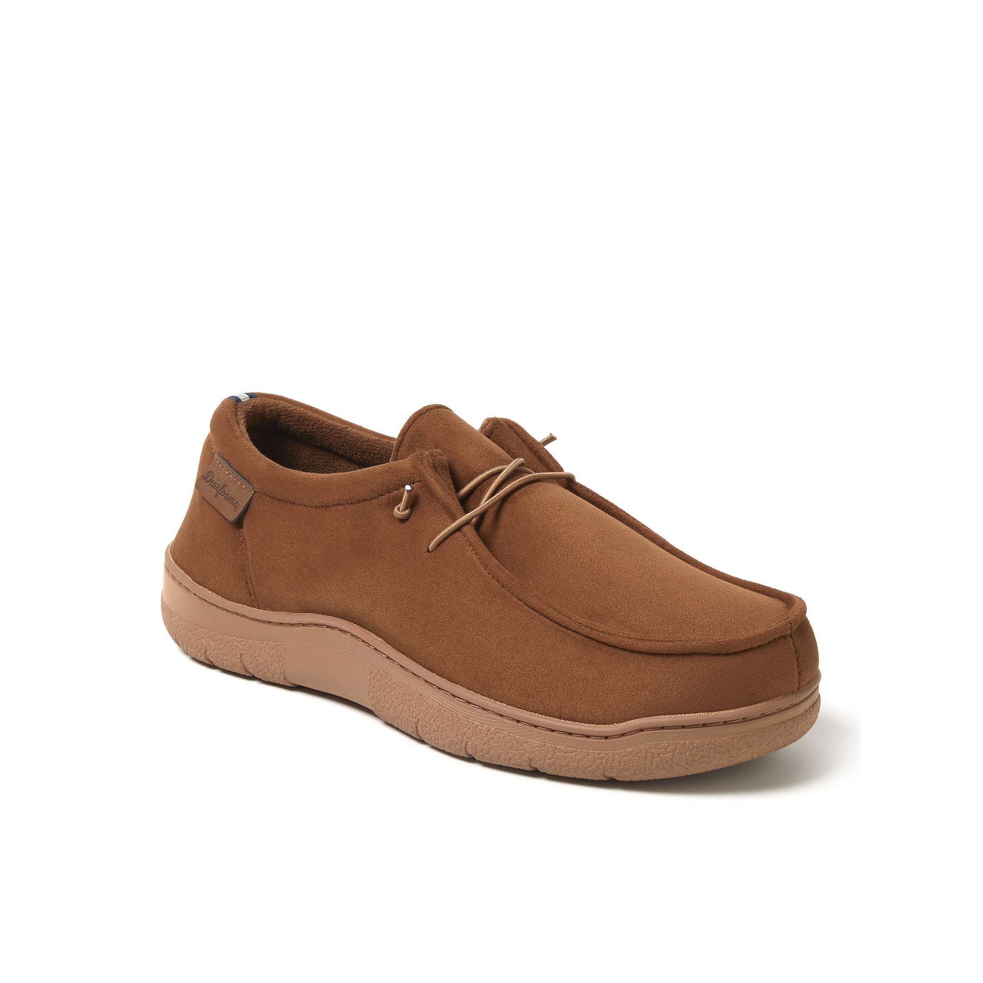 Dearfoams Bennett Mens Chukka Slippers, Size: Small, Brown