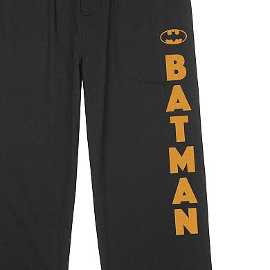 Men's Batman Bat Signal Vertical Name Pajama Pants