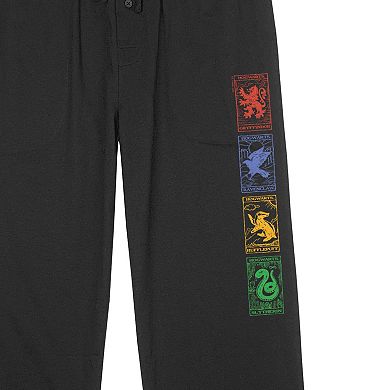 Men's Harry Potter Houses Logos Pajama Pants
