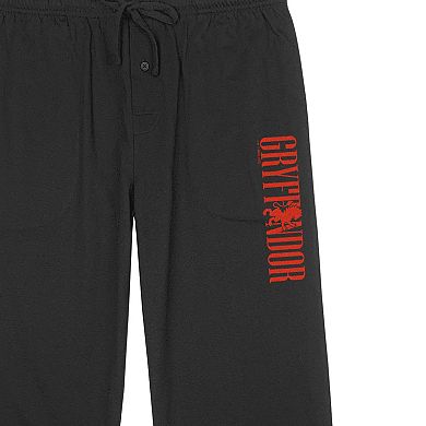 Men's Harry Potter Gryffindor Lion Logo Pajama Pants