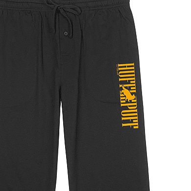 Men's Harry Potter Hufflepuff Badger Logo Pajama Pants