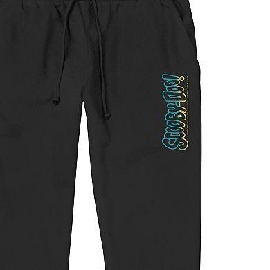 Men's Scooby Doo Vertical Logo Banded Bottom Pajama Pants