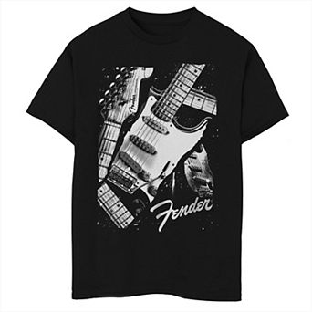 Boys 8-20 Fender Stratocaster Guitar Rip Tee