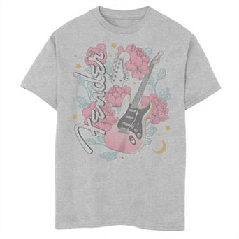 Boys 6-20 Fender Floral Strat Redux Sketch Tee