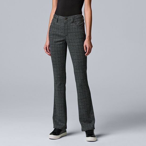 Women's Simply Vera Vera Wang Pull-On Ponte Bootcut Dress Pants