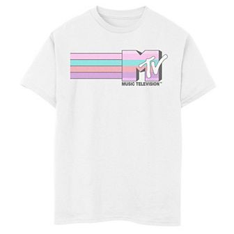 Boys' 8-20 MTV Stripe Logo Graphic Tee
