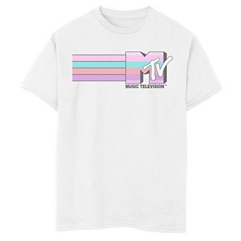 Boys' 8-20 MTV Stripe Logo Graphic Tee