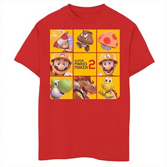 Boys 6-20 Super Mario Maker 2 Unit Square Tee