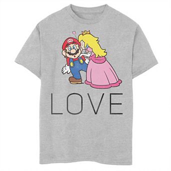 Boys 8-20 Nintendo Mario & Peach Love Poster Tee