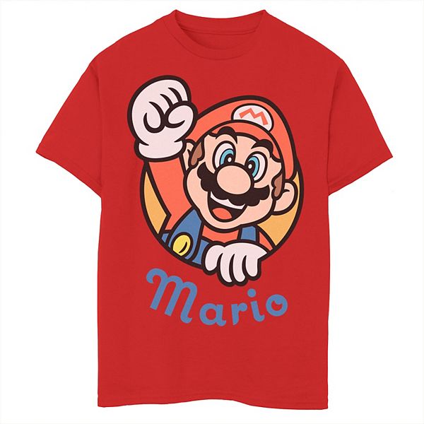 Boys 8-20 Nintendo Mario Heart Logo Tee