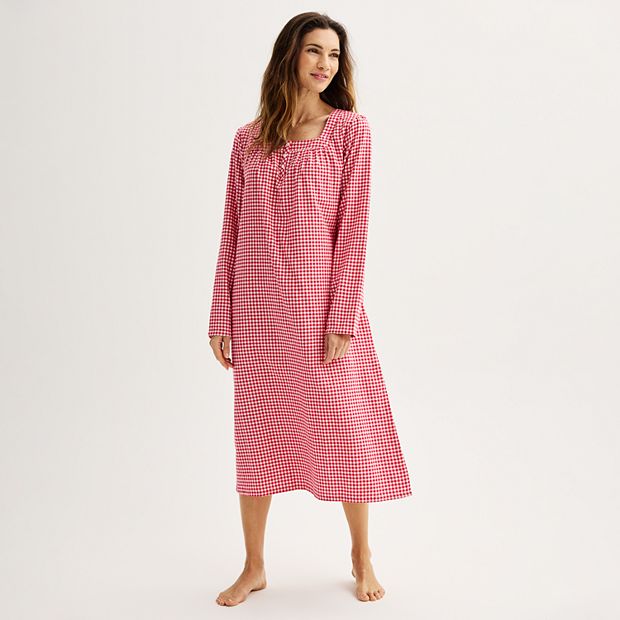 Kohls womens 2025 long flannel nightgowns