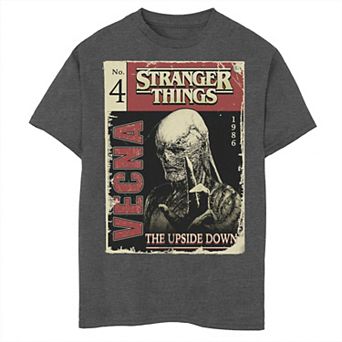 Boys 8-20 Netflix Stranger Things Vecna Pulp Comic Portrait Tee