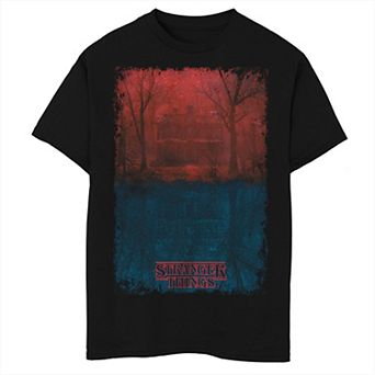 Boys 8-20 Netflix Stranger Things Creel Upside Down Poster Tee