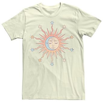 Juniors' Stars Above Sun Moon Celestial Boyfriend Graphic Tee
