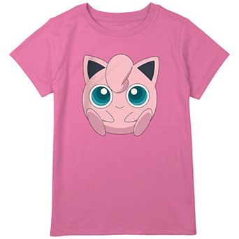 Girls 8-20 Pokemon Jigglypuff Big Face Graphic Tee