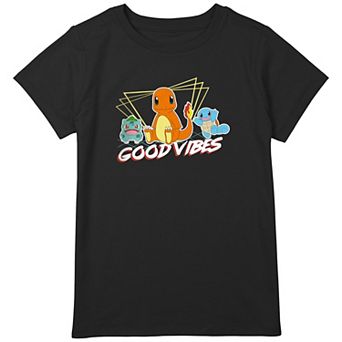 Girls Pokemon Good Vibes Plus Graphic Tee