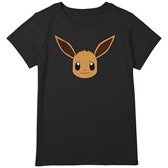 Girls 8-20 Pokemon Eevee Face Graphic Tee