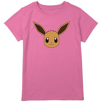 Girls 8-20 Pokemon Eevee Face Graphic Tee