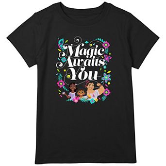 Disney's Encanto Girls Mirabel Isabela and Luisa Magic Awaits You Plus Graphic Tee