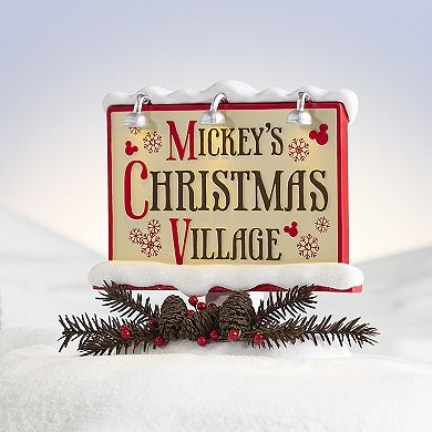 Disney's Mickey Mouse LED Mickey's Village Sign Accessory by St. Nicholas Square®