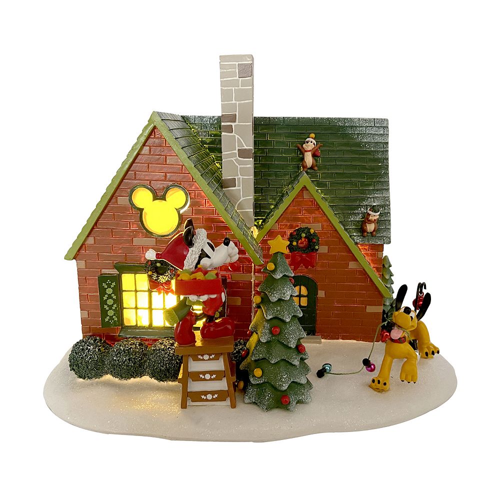 Disney's Mickey Mouse Holiday Home LED Village Tabletop Decor by