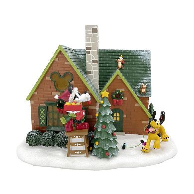 Disney's Mickey Mouse Holiday Home LED Village Tabletop Decor by St. Nicholas Square