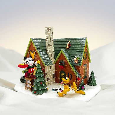 Disney's Mickey Mouse Holiday Home LED Village Tabletop Decor by St. Nicholas Square