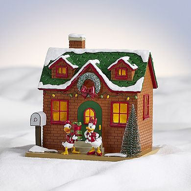 Disney's Donald Duck & Daisy LED Holiday Village Tabletop Decor by St. Nicholas Square®