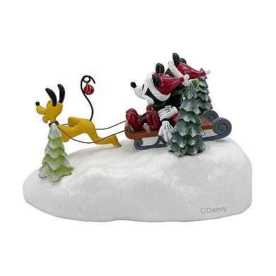 Disney's Mickey Mouse & Minnie Sledding Tabletop Decor by St. Nicholas Square® 