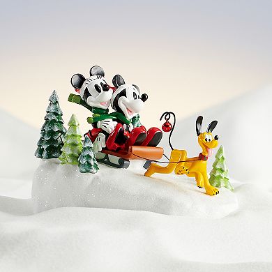 Disney's Mickey Mouse & Minnie Sledding Tabletop Decor by St. Nicholas Square® 