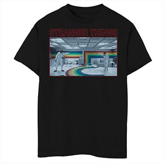 Boys 8-20 Netflix Stranger Things Rainbow Room Fight Scene Graphic Tee