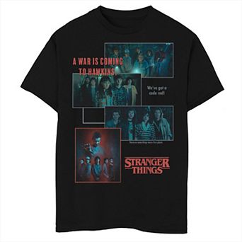 Boys 8-20 Husky Netflix Stranger Things A War Is Coming To Hawkins Panel Graphic Tee
