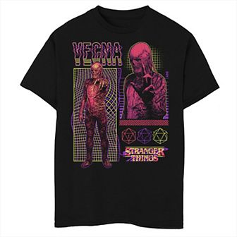Boys 8-20 Husky Netflix Stranger Things Vecna Streetwear Infographic Graphic Tee