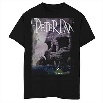 Disney's Peter Pan Classic Scenery Croc & Skull Rock Boys 8-20 Husky Graphic Tee
