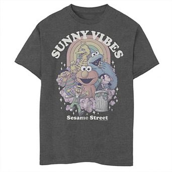 Boys 8-20 Husky Sesame Street Sunny Vibes Elmo Ernie Bert Big Bird Graphic Tee