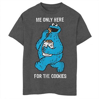 Boys 8-20 Husky Sesame Street Cookie Monster Eat Cookies Graphic Tee