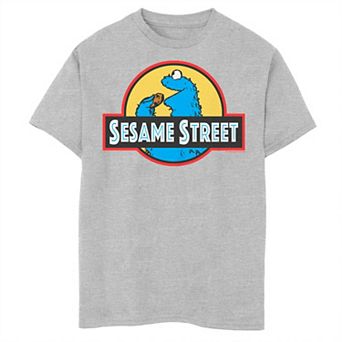 Boys' 8-20 Sesame Street Cookie Monster Park Logo Graphic Tee
