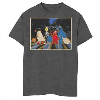 Boys 8-20 Husky Sesame Street Crew Treating Elmo Ernie Bert Cookie Monster Graphic Tee