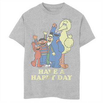 Boys' 8-20 Sesame Street Have A Happy Day Graphic Tee