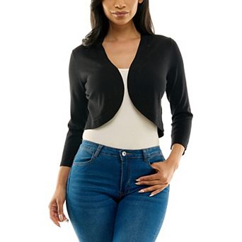 Women's Nina Leonard Classic Three Quarter Sleeve Bolero