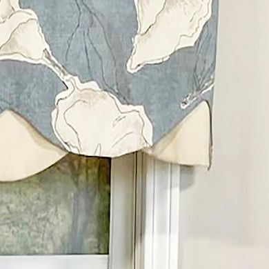 RLF Home Calla Petticoat Valance Rod Pocket, Contrast Bottom fabric