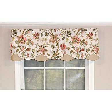 RLF Home Gianna Petticoat Valance Rod Pocket, Contrast Bottom fabric
