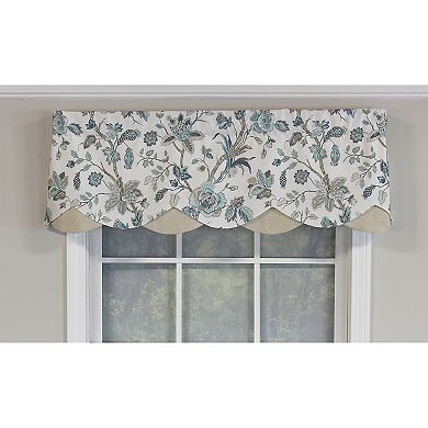 RLF Home Gianna Petticoat Valance Rod Pocket, Contrast Bottom fabric