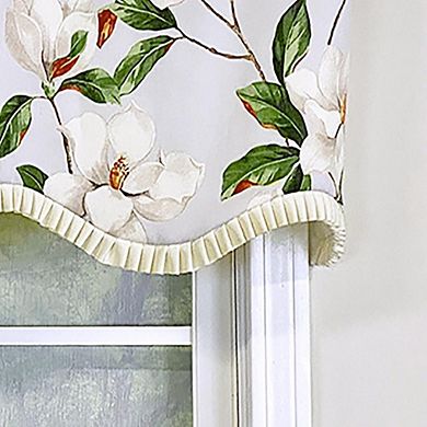 RLF Home Magnolia Ruffled Provance Valance Rod Pocket