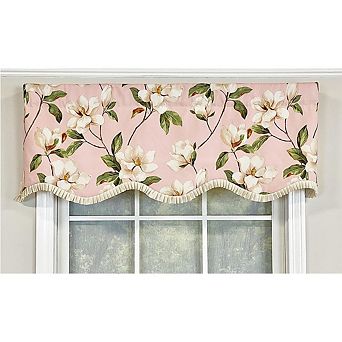 RLF Home Magnolia Ruffled Provance Valance Rod Pocket