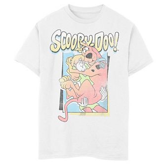 Boys' 8-20 Scooby-Doo And Shaggy Scared Photo Graphic Tee