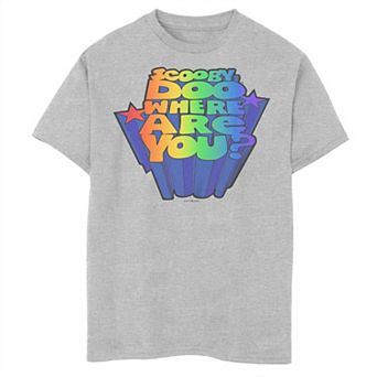 Boys 6-20 Scooby Doo Where Are You Rainbow Graphic Tee