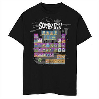 Boys 8-20 Scooby Doo Periodic Table Of Ghouls Tee