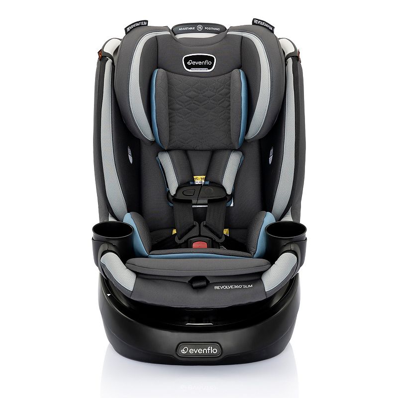 Evenflo Revolve 360 Slim 2-in-1 Rotating Convertible Car Seat with Quick Clean Cover